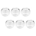 thumbnail image 3 of DEEPCRAFF Miniature Fish Bowls Glass 6Pcs 0.9In Round Decorative, 3 of 6