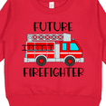 thumbnail image 3 of Inktastic Future Firefighter Red Fire Truck Engine Toddler Sweatshirt, 3 of 4