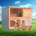 thumbnail image 3 of Oxford Cloth Double Layer  Hutch  Cover Accessory For Poultry Cagegray, 3 of 8