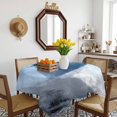 thumbnail image 3 of Navy Blue Grey Table Cloth Waterproof Tablecloths, Modern Ombre Oil Painted Abstract Art Tablecloth Dining Table Cover for Kitchen Party Tabletop Outdoor, Square Tablecloth 60x60 Inch, 3 of 9