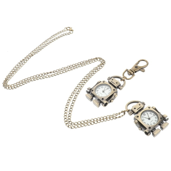 Masteelf  Robot Shaped Key Ring Boys Keychain Pendant Necklace Watch Miss