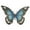 Blue, variant on Pisexur Easter Bunny Decorations Spring Decor Easter Wooden Crafts Wooden Carving Gradient Butterfly Home Desktop Decorations Easter Basket Stuffers for Kids