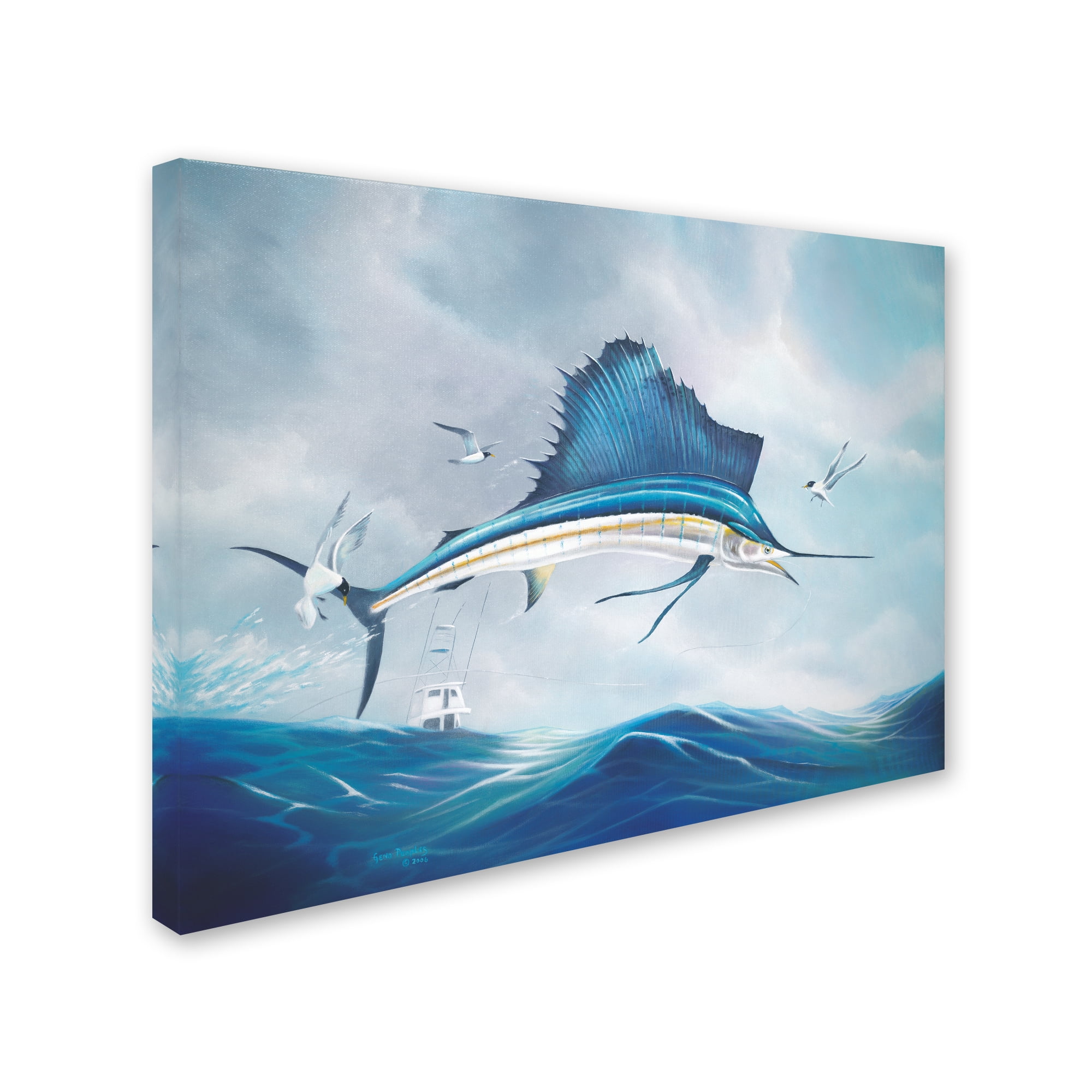 Trademark Fine Art 'Back Breaker' Canvas Art by Geno Peoples
