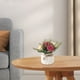 thumbnail image 5 of Flores artificiales, bonsáis artificiales en maceta, macetas de plástico para sala de estar, comedor, mesa de TV, mueble de centro, decoración, adornos, flores artificiales, bonsáis, plantas, 5 of 7