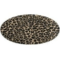 thumbnail image 5 of Golden Leopard Round Carpet Circle Rug Outdoor Patio Area Rug Washable Large Area Rugs Hallway Room Decor Fitness Mats, 5 of 8