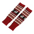 thumbnail image 4 of Luo Fashion under $3 Women’s Snowflake Fingerless Knit Gloves Half-Finger Warm Christmas Mittens, 4 of 7