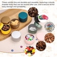 thumbnail image 4 of 3oz Candle Tins, 16pcs Metal Candle Tins Jars with Lids Round Empty Tin Can Containers Bulk for Storage Tea and Making DIY Arts Crafts Christmas Gifts, Yellow, 4 of 7