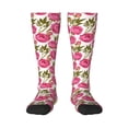 thumbnail image 1 of Fotbe Rose Flowers Calcetas Divertidas Estampadas para Hombre y Mujer, Calcetas de Algodón hasta la Rodilla para Caminar, Correr, Enfermería y Embarazo, 1 of 6