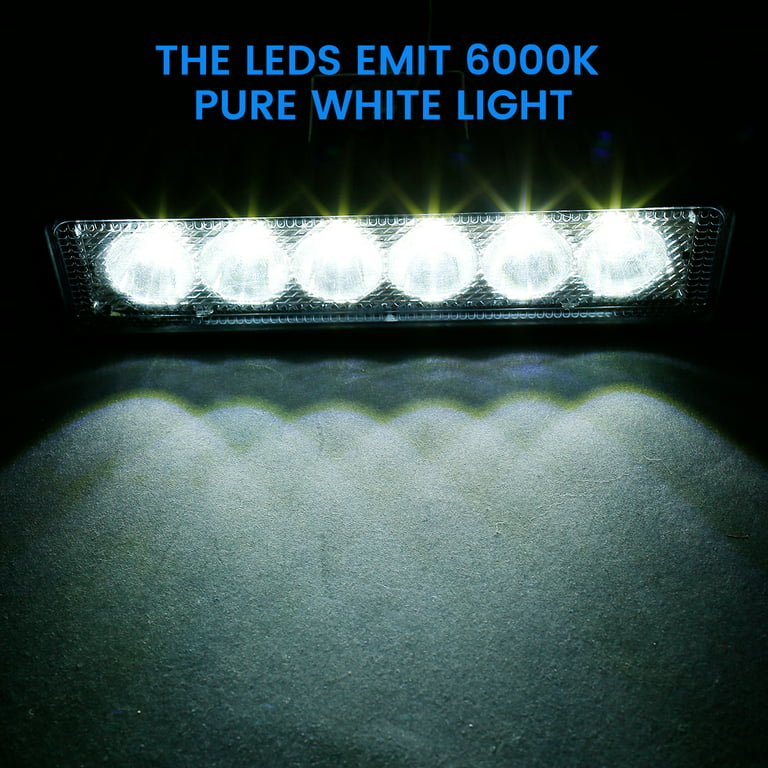 New 6000K 18W 12V LED Arbeits Licht Bar Scheinwerfer Flut Lampe, Der Nebel Offroad  LED Arbeits Auto Lichter Für Ford Toyota SUV 4WD Boot Von 8,47 €