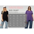 thumbnail image 7 of MOYIKO Women's Short Sleeve Swing T-Shirt Flowy Asymmetrical Hem Tee Loose Fit Casual Tops, 7 of 7