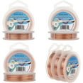thumbnail image 2 of BENECREAT 3 Rolls Jewelry Wire 18 Guage/22 Gauge/28 Gauge Tarnish Resistant Copper Wire for Beading Crystal Wrapping Ring Making and Other Jewelry Crafts 18/22/28 Gauge Copper, 2 of 8