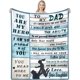 thumbnail image 1 of LHSHID Gifts for Dad Blanket for Dad Gifts Dad Birthday Gifts Christmas Gi fts for Dad from Daughter Presents for dad Dad Blanket Super Soft Flannel Throw Blanket 40"x50", 1 of 6