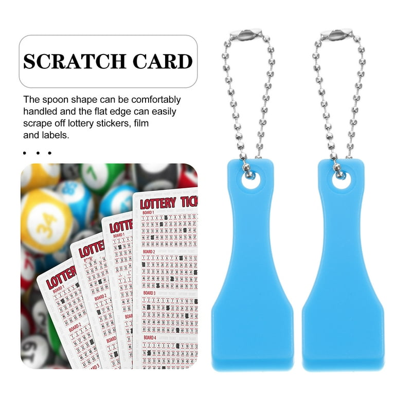 Frcolor 10pcs Lottery Ticket Scratcher Tool Portable Sticker Label