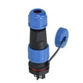 thumbnail image 4 of Conector De Cable De Aviación Macho Hembra, Enchufe De Aviación De 2 Pines Soldadura 20A IP68 Tipo De Tuerca Trasera Impermeable 250 V Para Computadoras Para Equipos De, 4 of 7