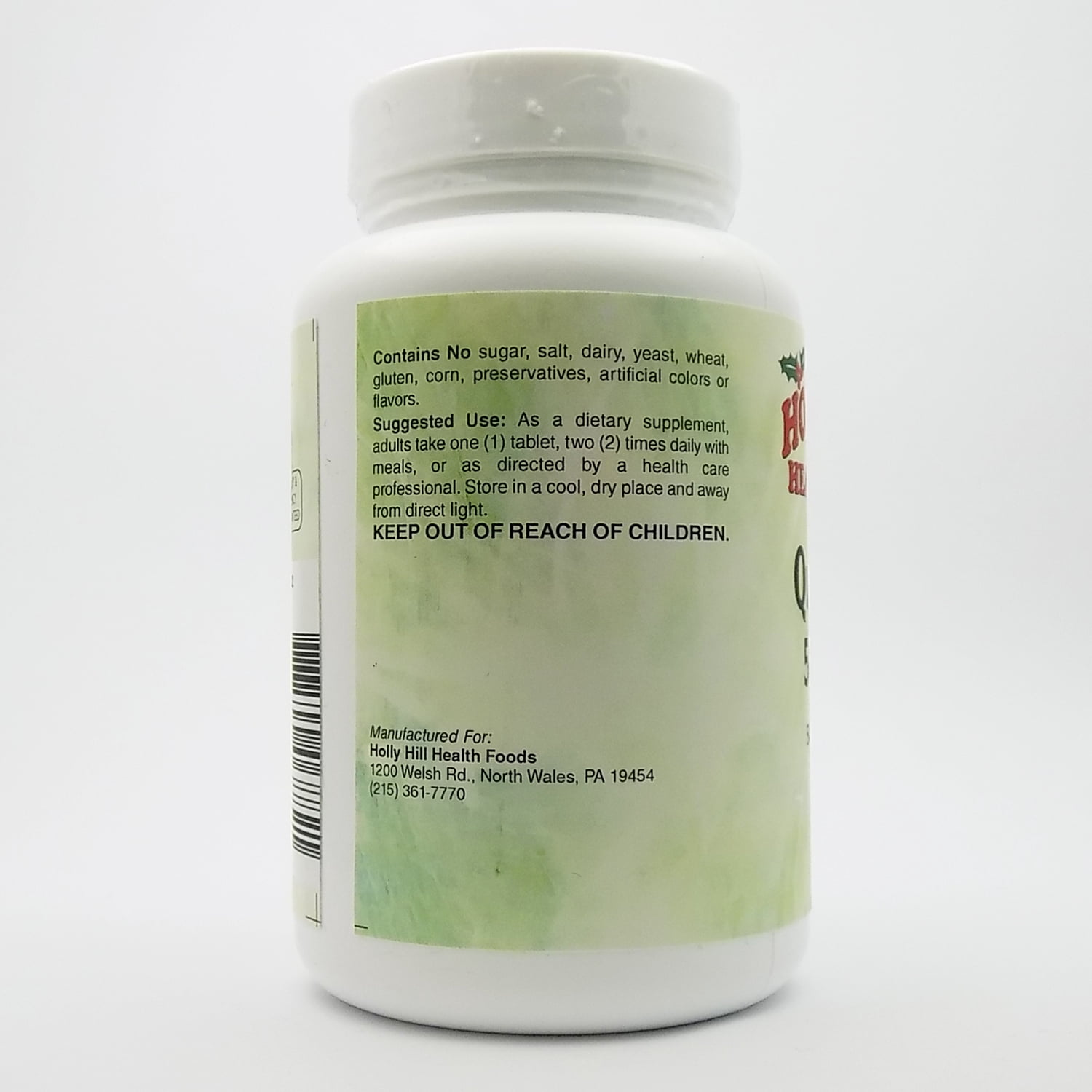 Holly Hill Health Foods, Quercetin Plus 500 MG, Allergy and Immune Health, 100 Tablets