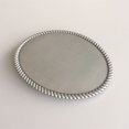 thumbnail image 5 of Antique Brushed Silver Oval Blank Belt Buckle, 5 of 6