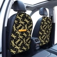 thumbnail image 2 of Dragonfly Gold Mats Back Seat Protectors, Car Seat Protector Vehicle Organizers Waterproof Cover Back Seat Cover for Kids with 3 Storage Pockets 2 Pack, 2 of 5