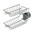 thumbnail image 1 of Graflsoa Stainless Steel Double Layer Faucet Storage Rack with Hidden Hook for Kitchen and Bathroom Organization, 1 of 6