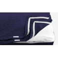 thumbnail image 2 of Microfiber Zipper Fitted Sheet Twin XL Size 39X80 - Includes 2 Zip On Sheets +1 Bottom Fitted Base - Fit's 16” In Deep Pocket - Easy to Change,Soft,Smooth -Fitted Sheet - Navy Blue Color, 2 of 9