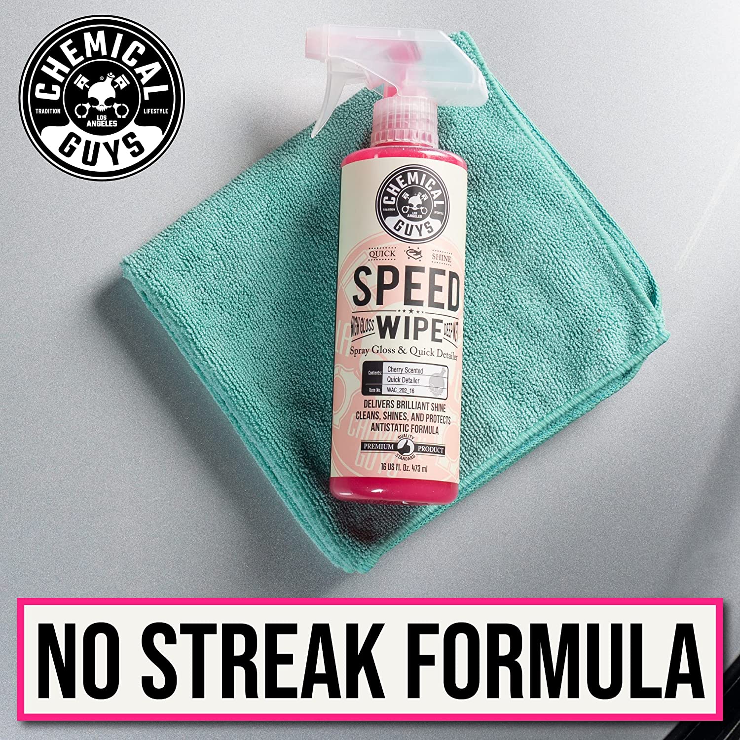 Chemical Guys Speed Wipe Quick Detailer, Cherry Scent, 16 oz photo 7