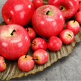 thumbnail image 3 of BigOtters Manzanas rojas artificiales, 30 piezas de manzanas rojas falsas simulaci&oacute;n realista para el hogar, casa, cocina, mesa, cesta, fotograf&iacute;a, decoraci&oacute;n de fiest, 3 of 7