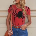 thumbnail image 6 of Kdxio Spider for Women's Short-Sleeved Onesie Stylish Round Neck Pajamas Bodysuit Jumpsuit Nightwear-Medium, 6 of 7