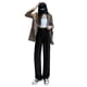 thumbnail image 4 of Pantalones de traje negros Pantalones de mujer Pantalones de verano rectos casuales con forma de pera que adelgazan el cuerpo Pantalones de pierna ancha, 4 of 4