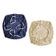thumbnail image 2 of 2 piezas Fundas para asientos de silla Funda protectora para silla de oficina Cojín para silla de ordenador beis azul oscuro, 2 of 5