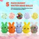 thumbnail image 4 of Paquete de 5 juguetes de bolas de estrés suaves para niños, juguetes de descompresión de manos para alivio de bolas sensoriales de conejito, llenos de gotas de agua para relajación, juguetes de Navidad JM, 4 of 5
