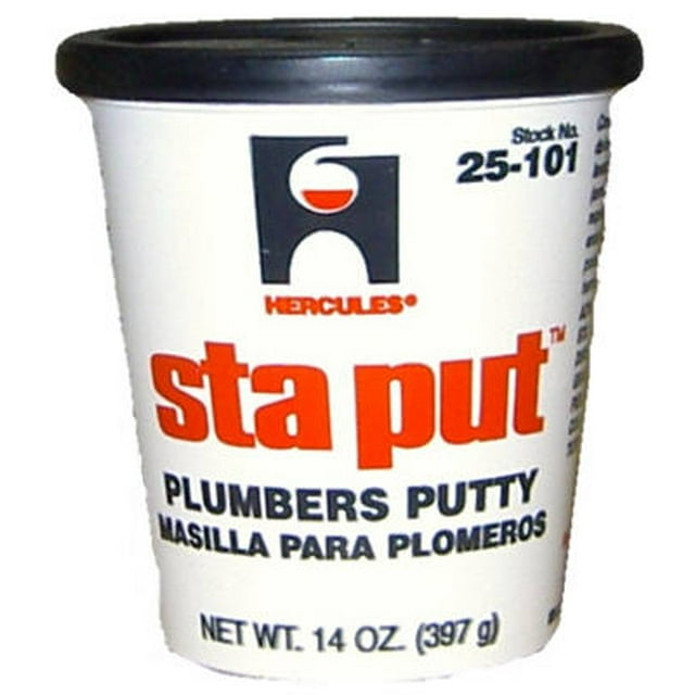 Masilla para fontaneros Hercules Sta Put, color blanco, 414 ml