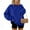 Royal Blue#010, variant on Xyxonk Womens Sweatshirt Lightweight Drop Shoulder Pullover Tops Fall V Neck Long Sleeve Sweatshirts with Pocket Solid Color Outfits,Royal Blue L