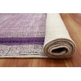 thumbnail image 6 of Casavani Hand Block Printed Cotton Dhurrie Purple Bohemian Bedroom Carpets Outdoor Rug 6x8 feet, 6 of 6