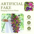 thumbnail image 3 of YOLETO 4 Pack Morning Glory Artificial Flowers for Outdoor Porch, Garden, Balcony & Wedding Decor, 3 of 8