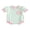 Green Striped, variant on BemeyourBBs Newborn Baby Girl Summer Clothes Infant Baby Girls Striped Bubble Romper Ruffle Trim Puff Short Sleeve Crewneck Jumpsuit Casual Bodysuit Playsuit
