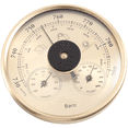 thumbnail image 2 of Multifunctional Temperature Humidity Pressure Barometer For Hanging,1 x Thermometer Hygrometer Barometer,Golden, 2 of 8
