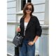thumbnail image 5 of Abrigo Corto de Mujer, Estilo Gabardina, Informal, Cruzado, Chaqueta Corta, Prenda de Abrigo de Moda para Otoño con Cinturón Negro M, 5 of 7