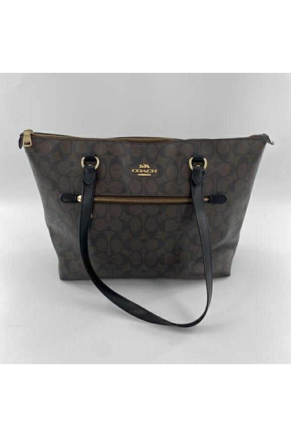Pre-Owned COACH Tote Bag A2122-F79609 Signature Brown