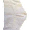 thumbnail image 3 of Lian LifeStyle Women's 1 Pair Knee High Athletic Sports Socks 0025 M(White w/Black Stripes), 3 of 4