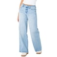 thumbnail image 6 of Celebrity Pink Women's and Women's Plus Baggy Wide Leg Jeans, Available in Regular, Short, Long Inseams, Sizes 1-24, 6 of 6