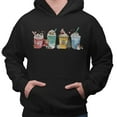 thumbnail image 2 of Holiday Drinks Christmas Hoodie Sweatshirt Unisex Large Black, 2 of 5