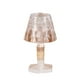 thumbnail image 2 of Lámpara de mesa de cristal con adornos exquisitos, transparente, suave, pequeña, para el hogar, dormitorio, sala de estar, luz ambiental, lámpara de escritorio., 2 of 7