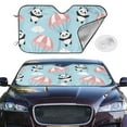 thumbnail image 2 of Daiia Cute Panda Flying in the Sky Windshield Sun Shade for Car SUV Truck (Small ), Car Sun Shade Windshield, Car Shades for Front Windows, Sunshade for Car Windshield, 2 of 7
