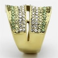 thumbnail image 4 of TK1146 - IP Gold(Ion Plating) Stainless Steel Ring with Top Grade Crystal  in Multi Color Size 7, 4 of 4