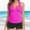 Hot Pink, variant on Ruffle Swimsuits for Women,High Waisted Swimsuits for Women,Womens Tankini Bathing Suits,Halter Tankini Top,Swimsuit with Skirt,Tummy Control Tankini,Bathing Suit for Women Blue M