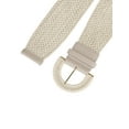 thumbnail image 2 of CINTURONES ANCHOS DE TELA TEJIDA PARA MUJERES TALLA PLUS INSPIRADOS, CINTURONES TRAMADOS PARA VESTIDO, BROCHE GRUESO BEIGE 129cm, 2 of 6