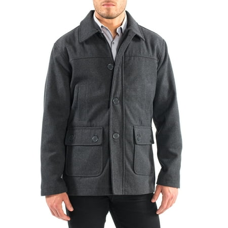 Alpine Swiss Wyat Mens Wool Blend Classic Barn Coat Cargo Pocket Military (Best Mens Wool Jackets)