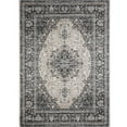 thumbnail image 2 of Berthmeer Vintage Traditional Non-slip Black Brown Area Rug, 5' x 7', 2 of 9