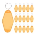 thumbnail image 1 of Unique Bargains Vintage Motel Keychain Blank Hotel Keychains Rhombus Retro Key Tag, Clear Orange, 16 Pack, 1 of 7