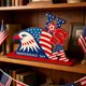 thumbnail image 1 of Independence Day Decorations Wooden Ornaments Table Top Ornaments Holiday Party Decorations Handcrafted Ornaments, 1 of 6