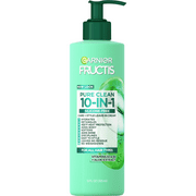 Garnier Fructis Pure Clean 10-in-1 Care and Styling Nourishing Leave in Cream, Wavy Hair, 12 fl oz